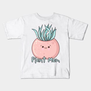 Cute Kawaii Succulent Plant Mom Kids T-Shirt